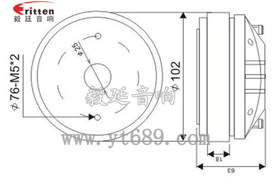 4寸8欧50瓦高音喇叭成品图 1.38寸40瓦舞台音箱全频喇叭成品图